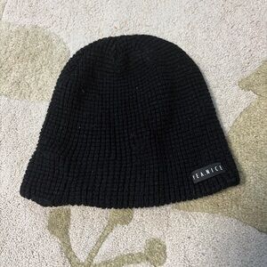 Yea.Nice Boys Black Waffle Knit Textured Beanie Hat OS